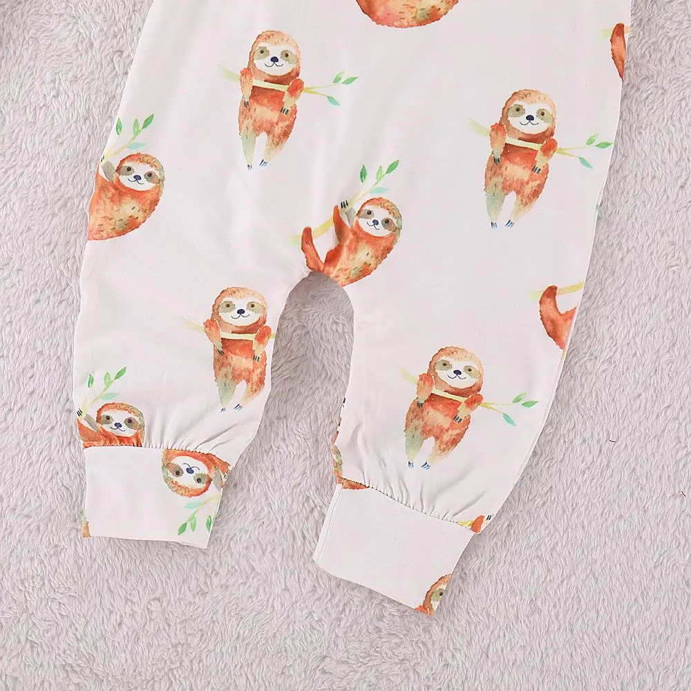 sloth baby romper