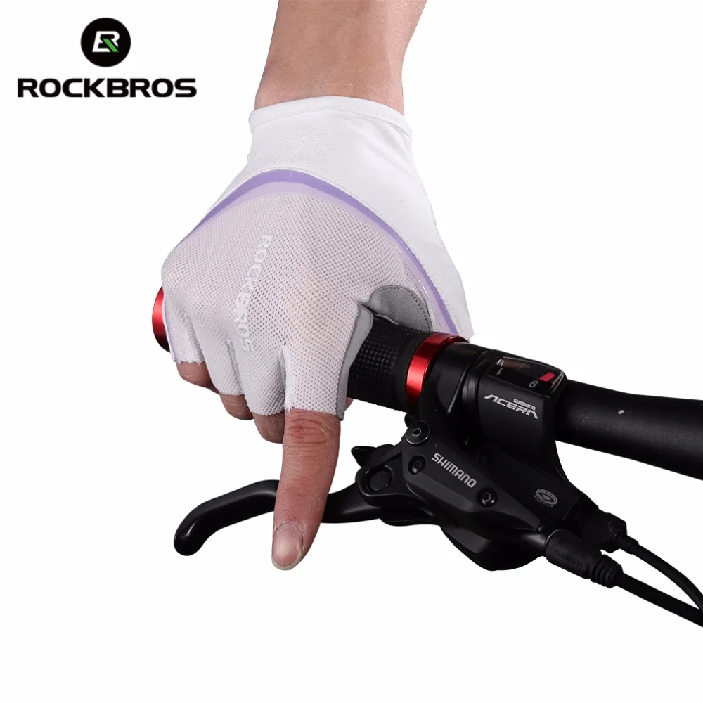 ROCKBROS Women Cycling font b Gloves b font Comfortable Soft Breathable Bicycle font b Gloves b