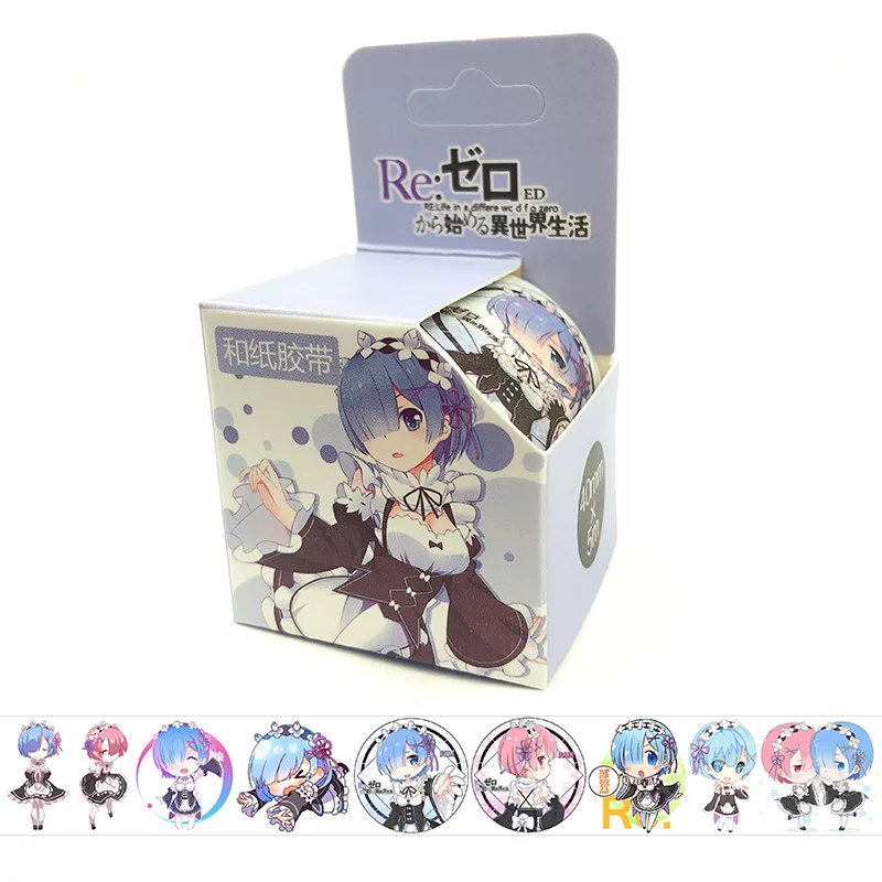4 см * 5 м Re:Zero kara Hajimeru Isekai Seikatsu аниме васи лента стандартная клейкая DIY книжная