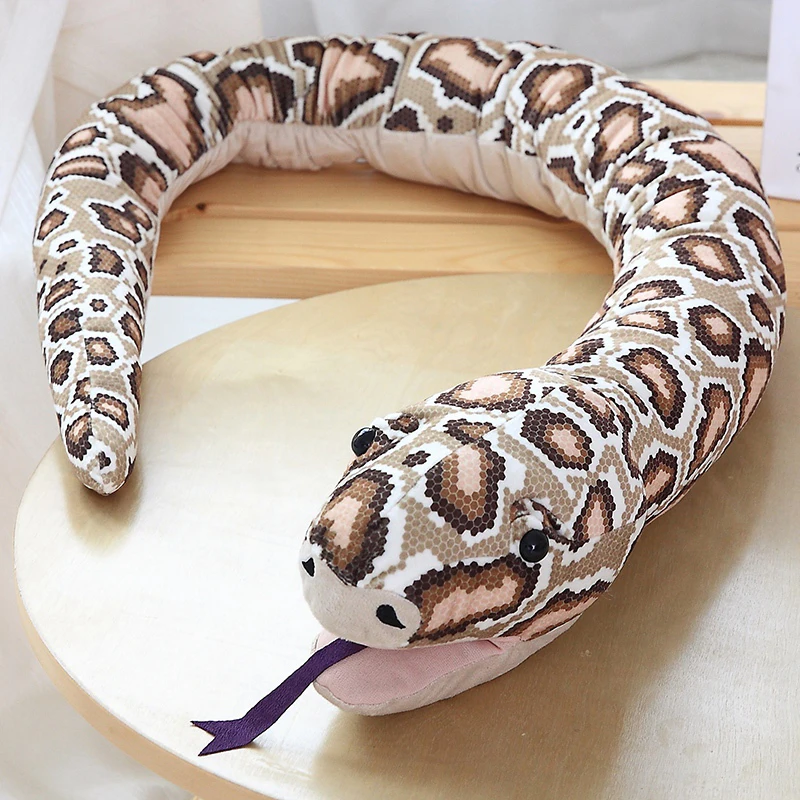 

165CM creative simulation python hand puppet fill reptile plush toy doll funny hand puppet toy Halloween decoration
