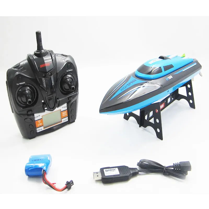 30km/h High Speed RC Boats H100 2.4GHz Remote Control Boat 4 Channel Racing Boat Electric Sporting Boat toys 30km/h High Speed RC Boats H100 2.4GHz Remote Control Boat 4 Channel Racing Boat Electric Sporting Boat toys
