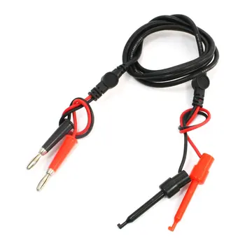 

2016 Wholesale Multimeter Dual Test Hook Clip to Male Banana Plug Cable 4ft 4 in 1
