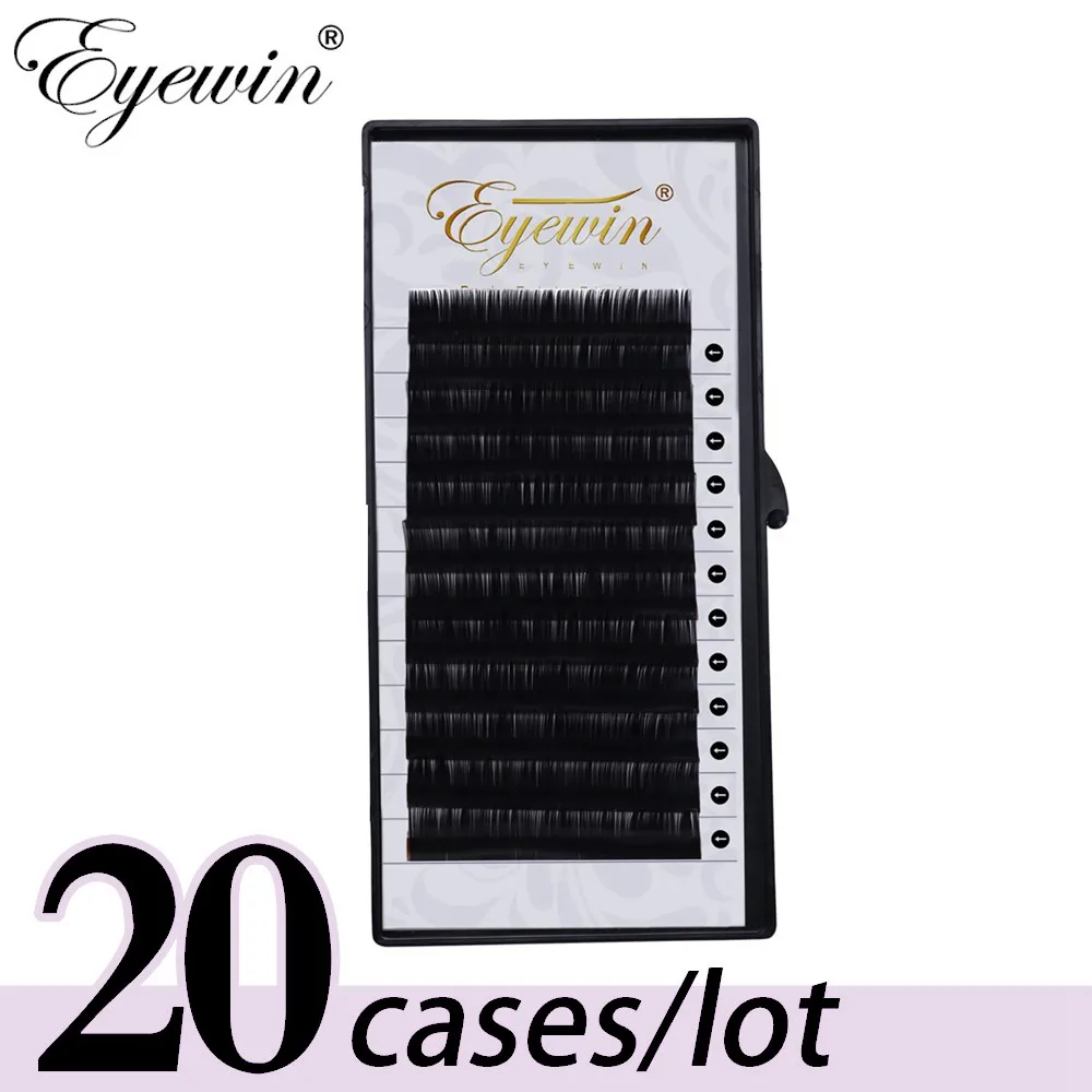 

Eyewin 20 case C/D Curl Natural mink fake eyelash extension individual eyelashes lashes make up false eyelashes extension
