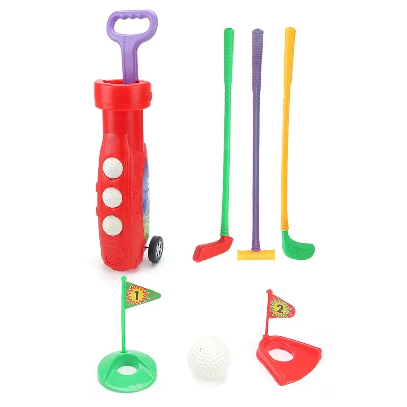 Kids Toys Mini Golf Set with Box Package Best Birthday Gift Golf Clubs