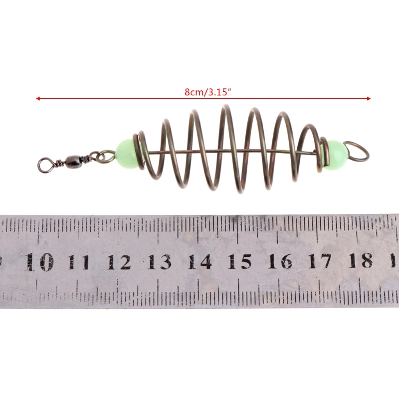 5 шт./компл. для доставки прикорма и оснастки Весна приманка встроенный висит Рыбалка снасти Нержавеющая сталь фидер