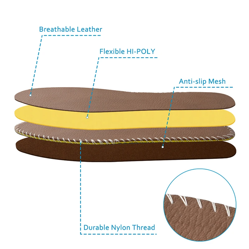 Soumit/Удобные стельки из воловьей кожи; амортизирующие стельки; дышащая обувь; стельки для уменьшения боли в суставах и спине