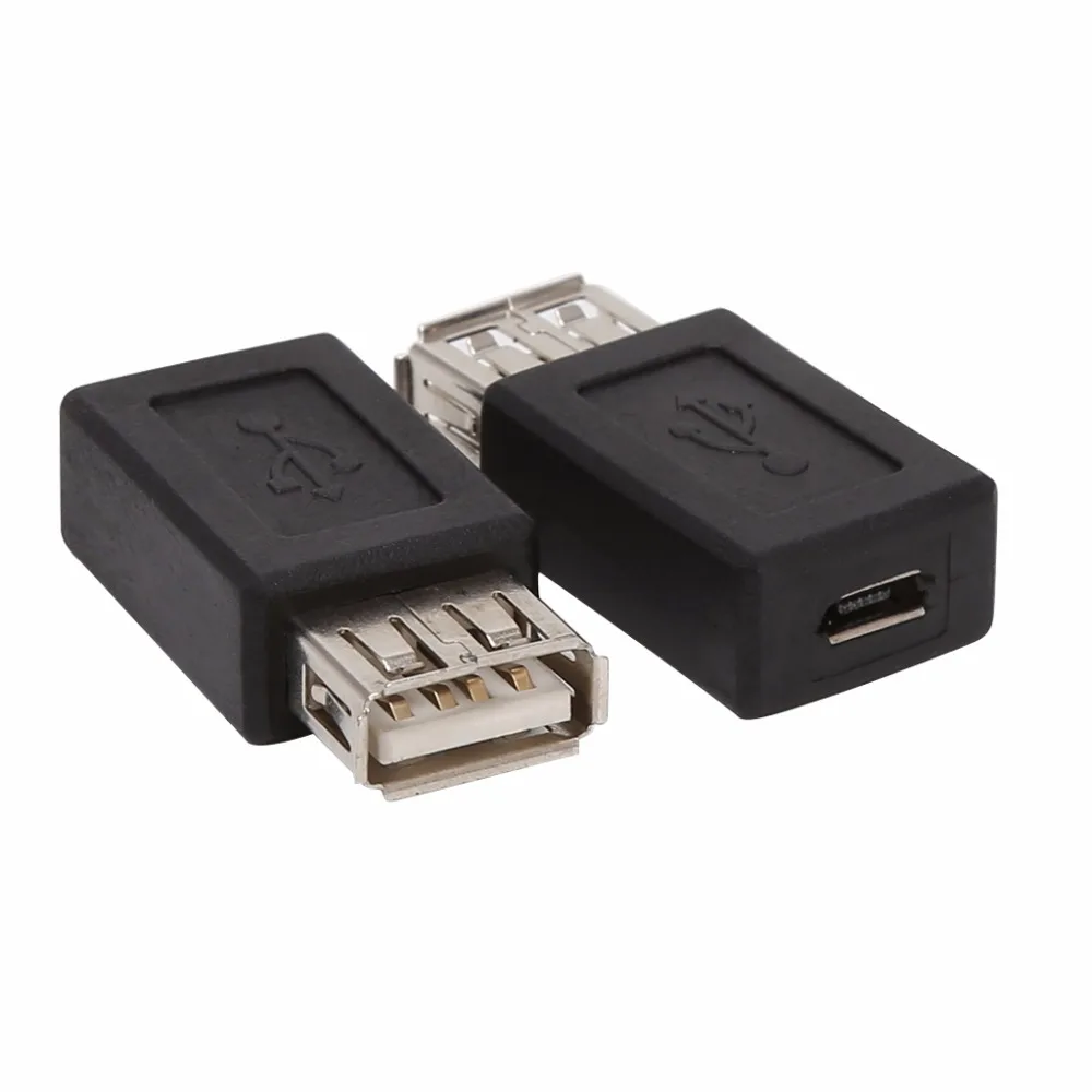 2 шт./компл. USB 2,0 Тип A Женский к Micro usb Тип B 5Pin Женский конвертер адаптер qiang