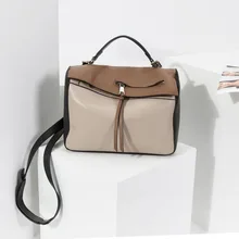 Bolso de la almohadilla de cuero genuino para las mujeres diseñador de la marca de lujo de alta calidad bolsos de hombro totes cruz cuerpo bolsa de mensajero marrón negro