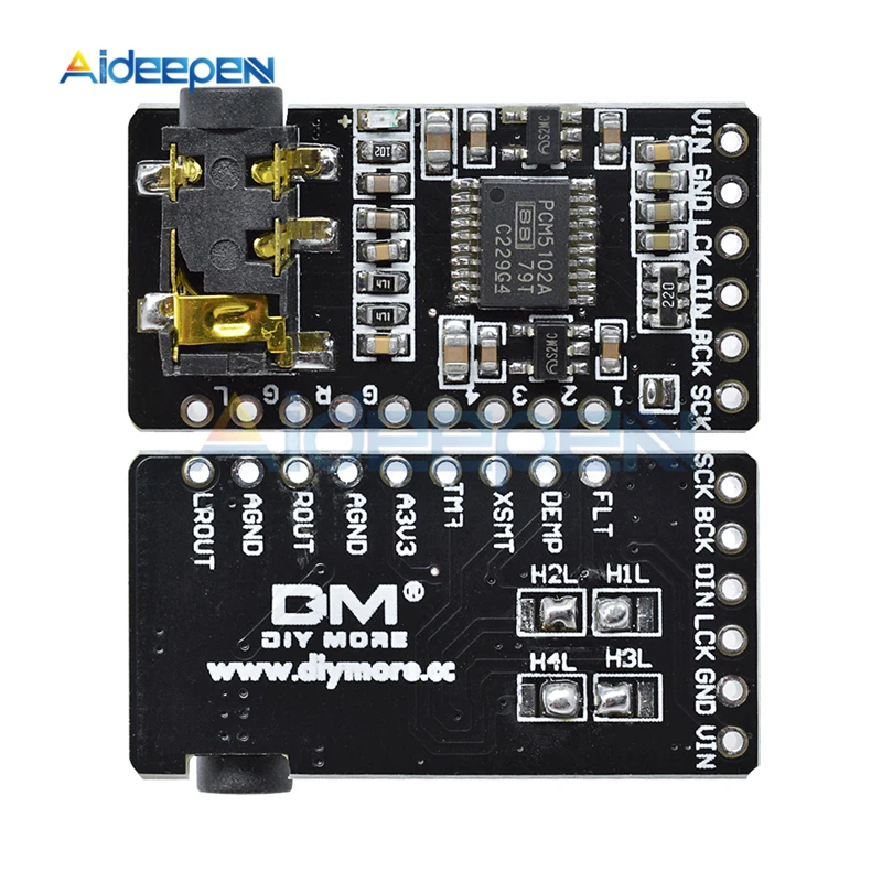 PCM5102 PCM5102A ies интерфейс DAC декодер GY-PCM5102 IGS плеер модуль для Raspberry Pi pHAT формат доска