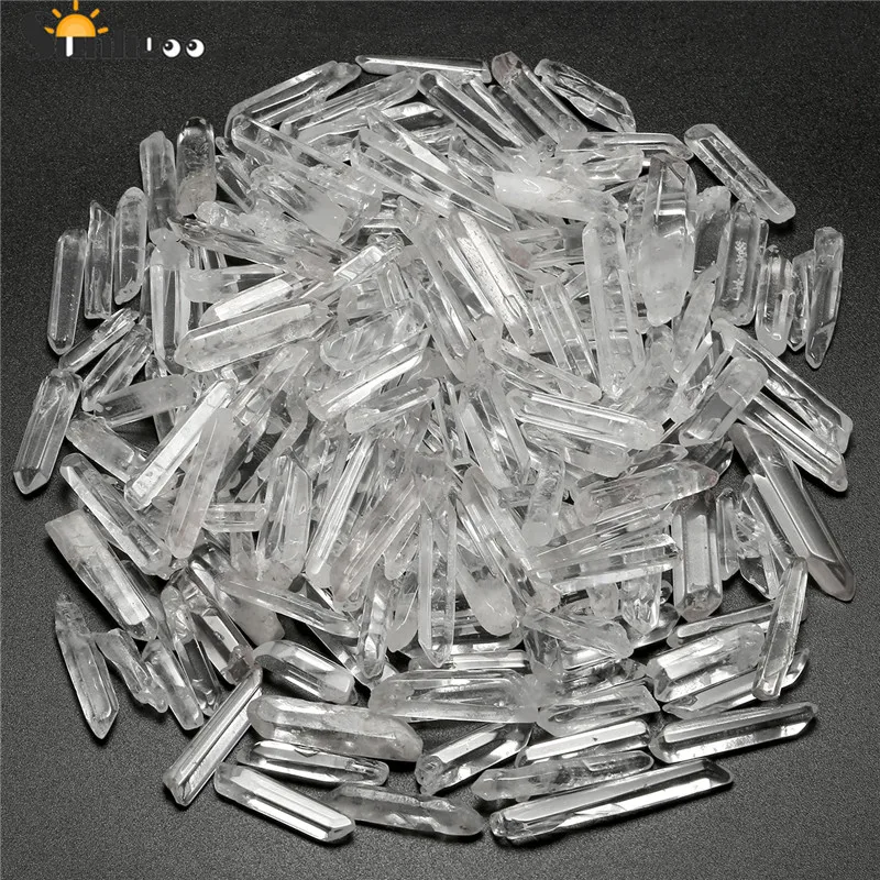 

Sunligoo Indefinite Natural Quartz Rock Crystal Quartz Stones Decoration Quartz Crystal Points Shards With Gift Box