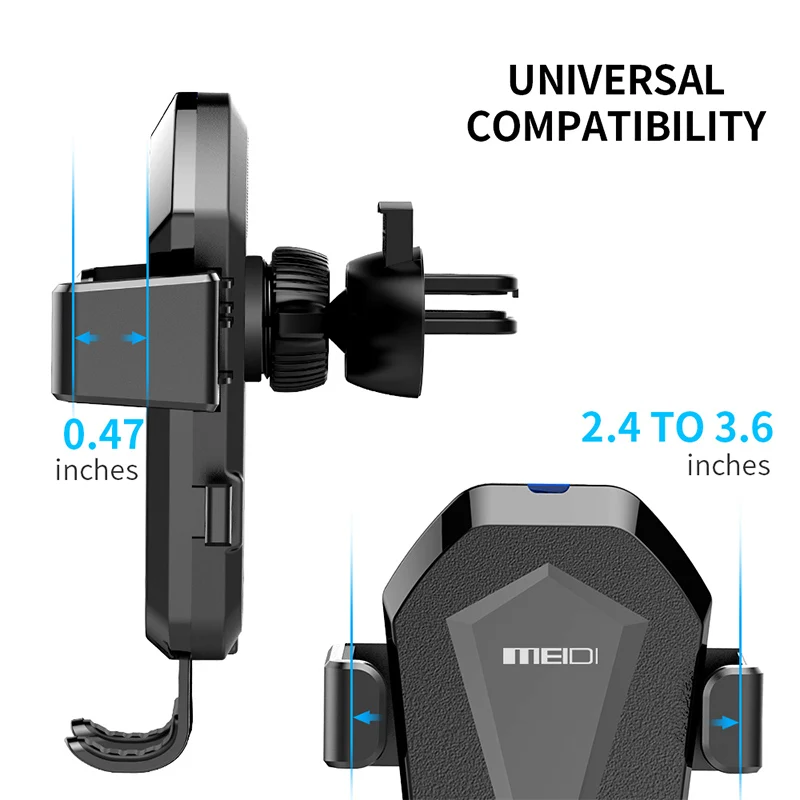 MEIDI, беспроводной зарядный держатель для телефона QC 3,0, автомобильный держатель на вентиляционное отверстие, QI, 10 Вт, зарядка для samsung S8 Plus, автомобильный держатель для телефона для iPhone 8