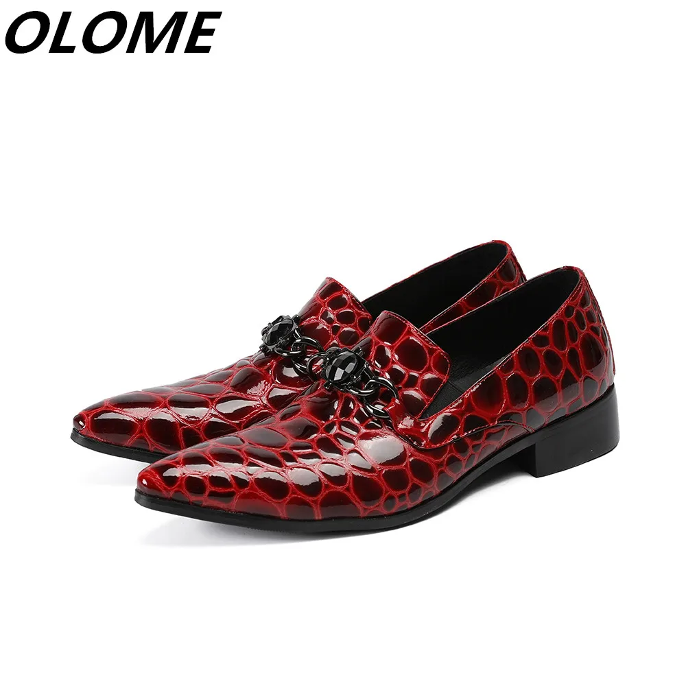 

Polka dot elegant prom shoes men leather business work loafers slip on party wedding oxford velvet print summer flats male