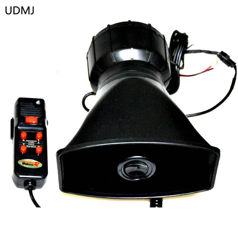 UDMJLoud Horn police Siren Car motorcycle Auto Van Truck 5 siren horn