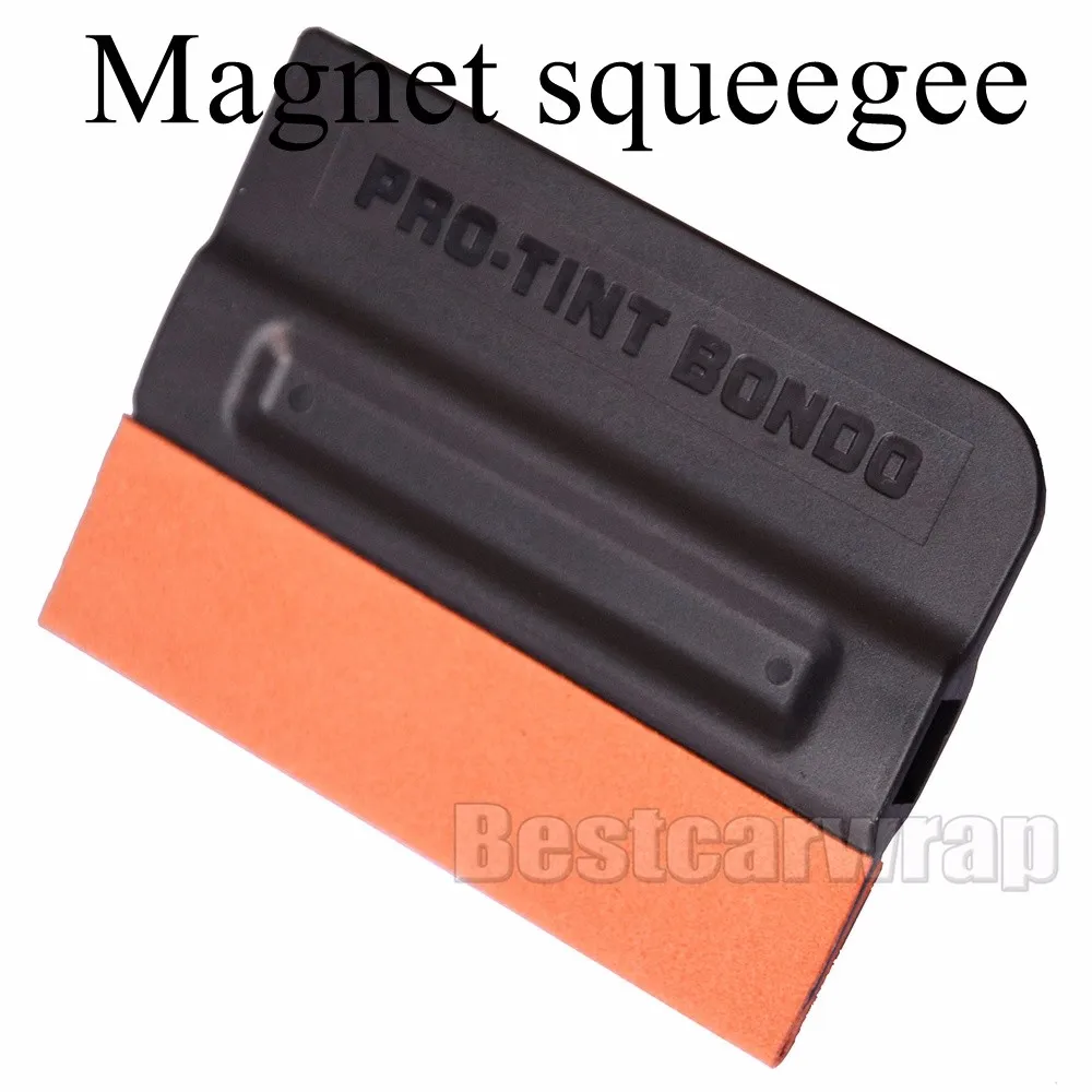 MAGNETIC magnet Pro Tint Bondo Suede Edge Squeegee Teflon Fibre Vinyl Sheet Car Wrap Applicator (1)