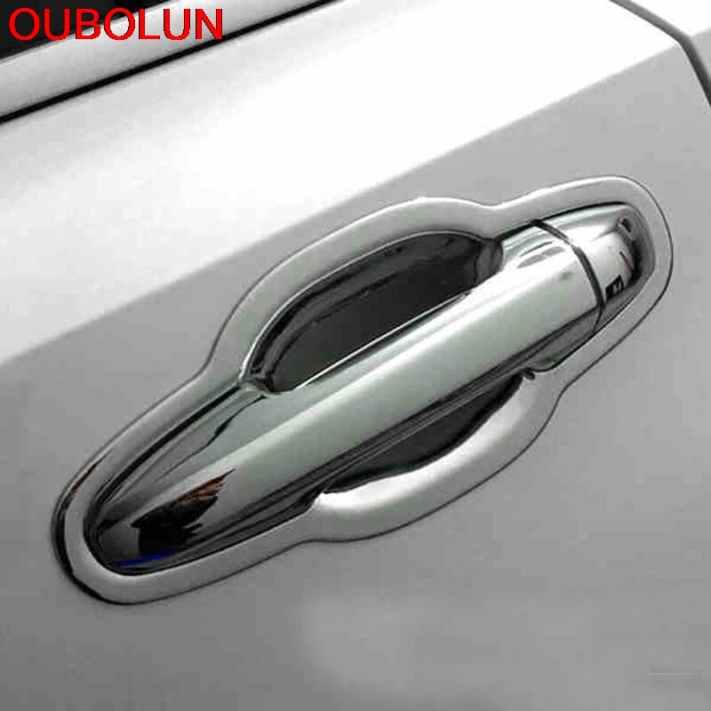 Хромированная крышка дверной ручки OUBOLUN для Toyota RAV4 RAV 4 2013 2014 2015 2016 + чаши отделки