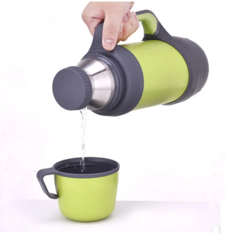 Car Stainless Steel Tea Kettle Travel Thermos Cup Vacuum Flask 1000ml