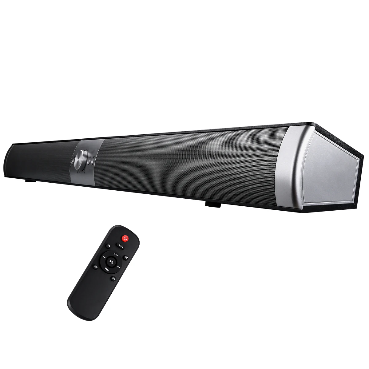 Большая мощность 40 Вт HIFI портативный беспроводной Bluetooth NFC динамик стерео Саундбар пульт дистанционного управления настенный сабвуфер для ТВ ПК DVD