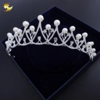 XinYun свадебный аксессуар Miss Word Crown свадебные аксессуары pagent crown Тиара со стразами головной убор женские аксессуары для волос - Цвет: 8011Silver