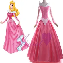 Sleeping beauty princess cosplay pink dress de halloween princesa aurora cosplay