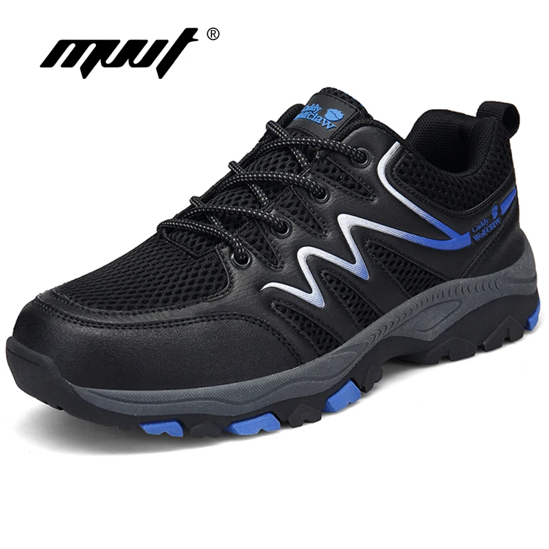 Plus Size 48 Mesh Hiking Shoes Men Sneakers Cross Country Hiker Walking
