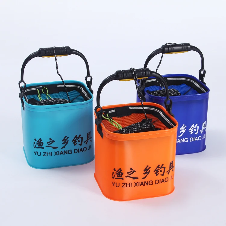 Fishing Bucket Durable Foldable Fabric Portable Thicken EVA Fish Bucket