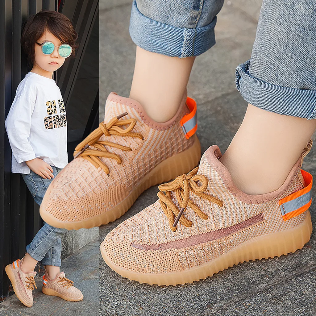 

New Toddler Kids Child Baby Girls Boys Mesh Luminous Casual Sport Shoes Brethable Sneakers Casual Shoes Suit 4-12T