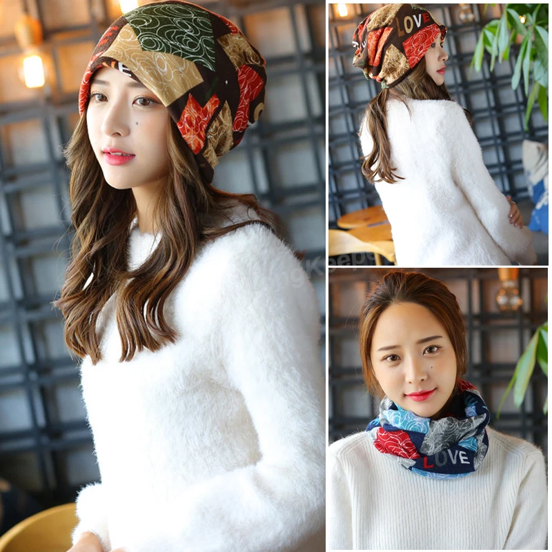 Женская трикотажная шапка шарф Long Keeper Теплая Шапка бини для девушек|beanies skullies|fashion
