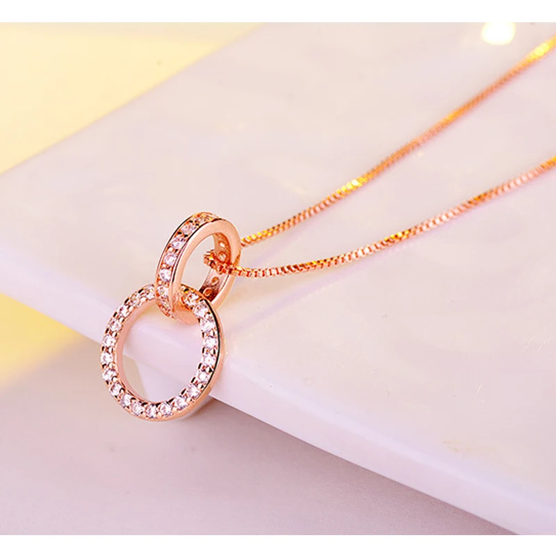simple necklace women silver 925 jewelry (5)