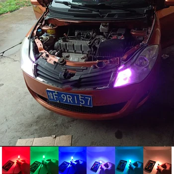 

Canbus Mult-color RGB T10 W5W 94 168 Led Bulb Car Clearance Lights Remote For Skoda Octavia RS Rapid Fabia Yeti Octavia A5 A7