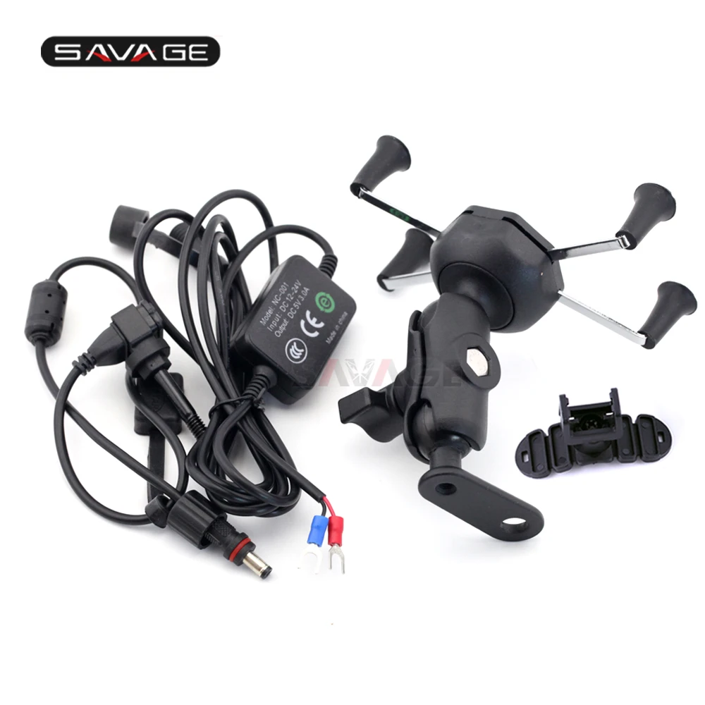 

Phone Holder For HONDA CB600F CB650F CB 1000R CB1100 CB 300F CB500 Motorcycle Accessories Navigation Frame Bracket With USB Port