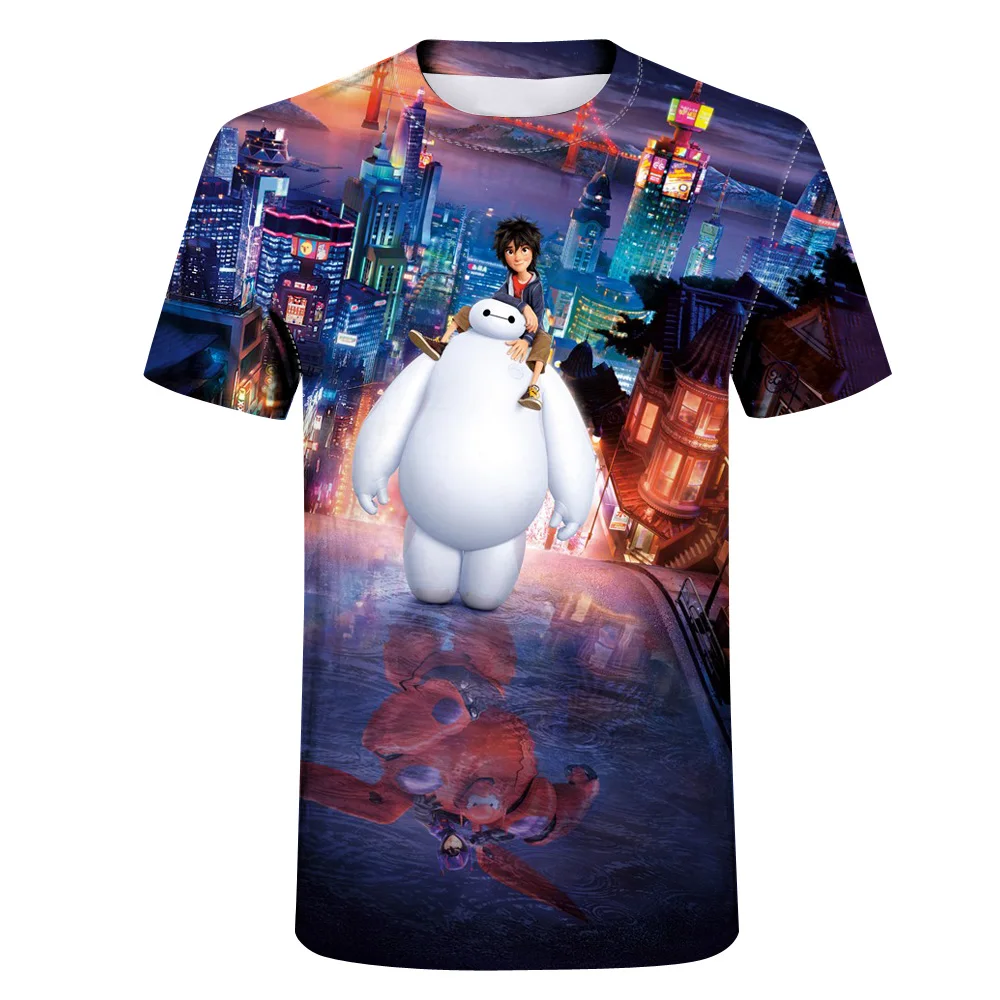

New summer 3D white cute men's men's personality cool T-shirt short-sleeved T-shirt super cool top