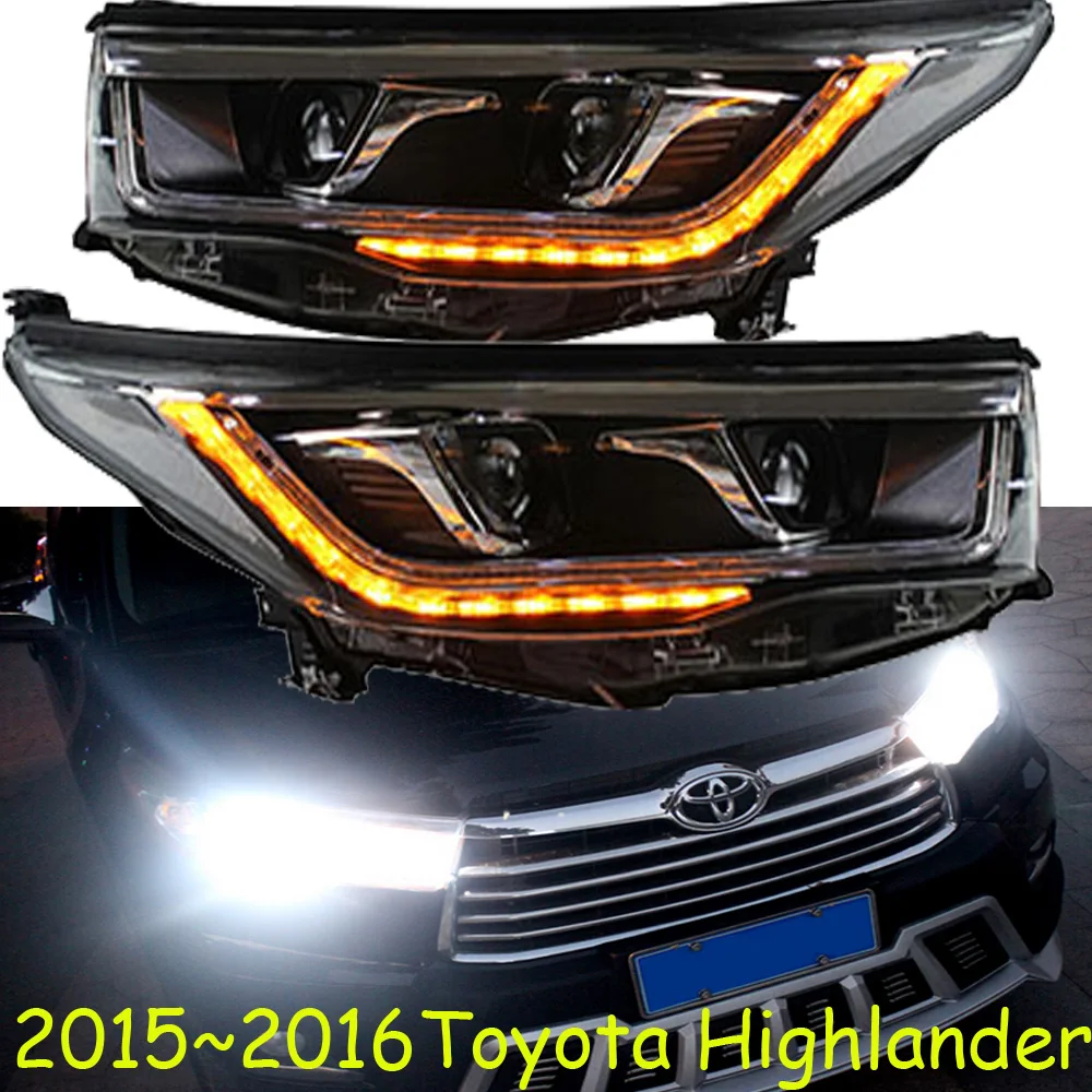 20152016 TOYOTA Highlander SUV headlight with bi xenon projector lens