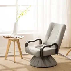 Современный складной Lounge вращающееся кресло 360 градусов вращения Мебель для гостиной большой складной отдохнуть обитый Дизайн