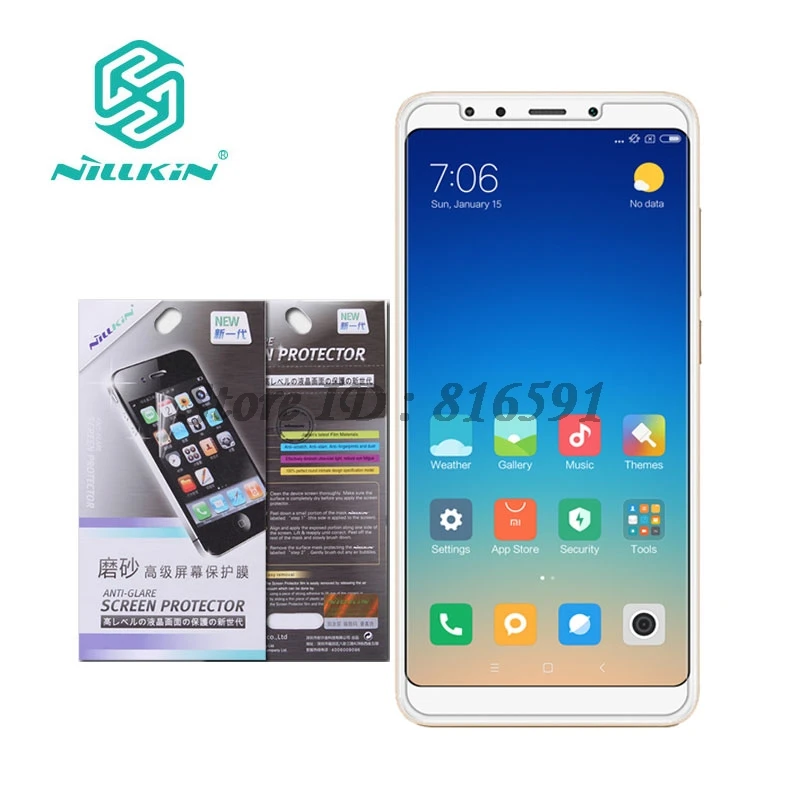 

Xiaomi Redmi 5 Plus Screen Protector Nillkin Clear / Matte Soft Plastic Film for Xiaomi Redmi 5 Plus Not Glass 5.99 inch