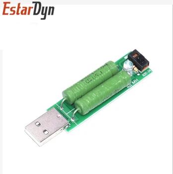 

10pcs/lot USB mini discharge load resistor 2A/1A With switch 1A Green led, 2A Red led USB Port Mini Discharge Load