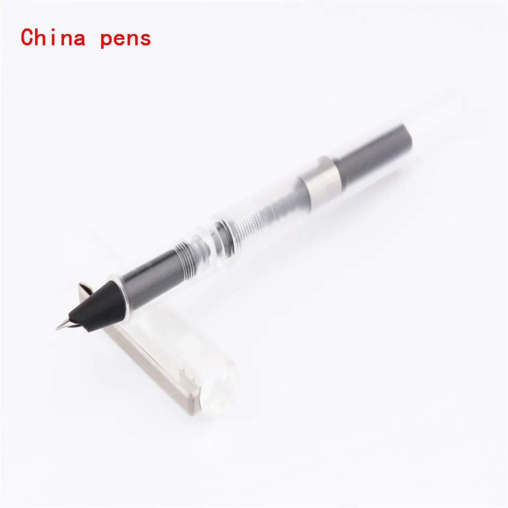 JINHAO 991 все прозрачные 5 цветов Учебная практика офисные канцелярские тонкие перьевые ручки новые - Цвет: White fine