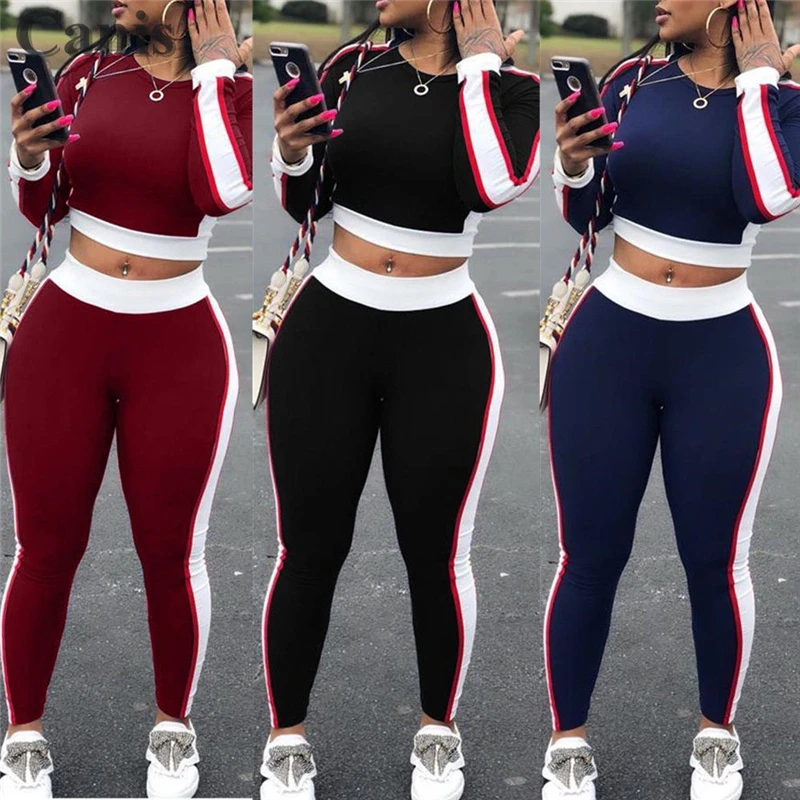 Sexy Women Sports Set Yoga Sleeve Crop Top Pants Outfit Yoga Workout Gym font b Fitness