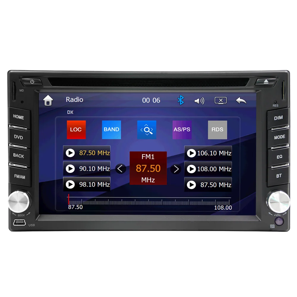 Top 2019 New Eunavi 2 Din Car Dvd Bluetooth Usb/tf Fm Aux Input Radio Mp5 Player Multimedia Entertainment With Hd Rear View Camera 2