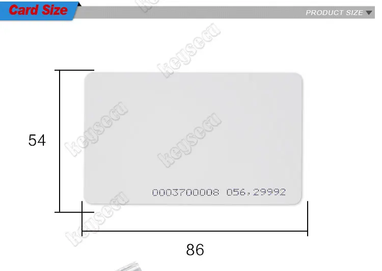 Free Shipping Proximity Smart RFID Card 125KHZ TK4100 EM ID Card EM4100 ISO Standard For Access Control System 4