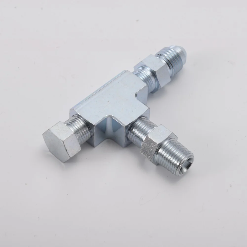 Турбоадаптер тройник фитинг 1/8NPT до 4AN w/блок вилки соединителя датчик давления