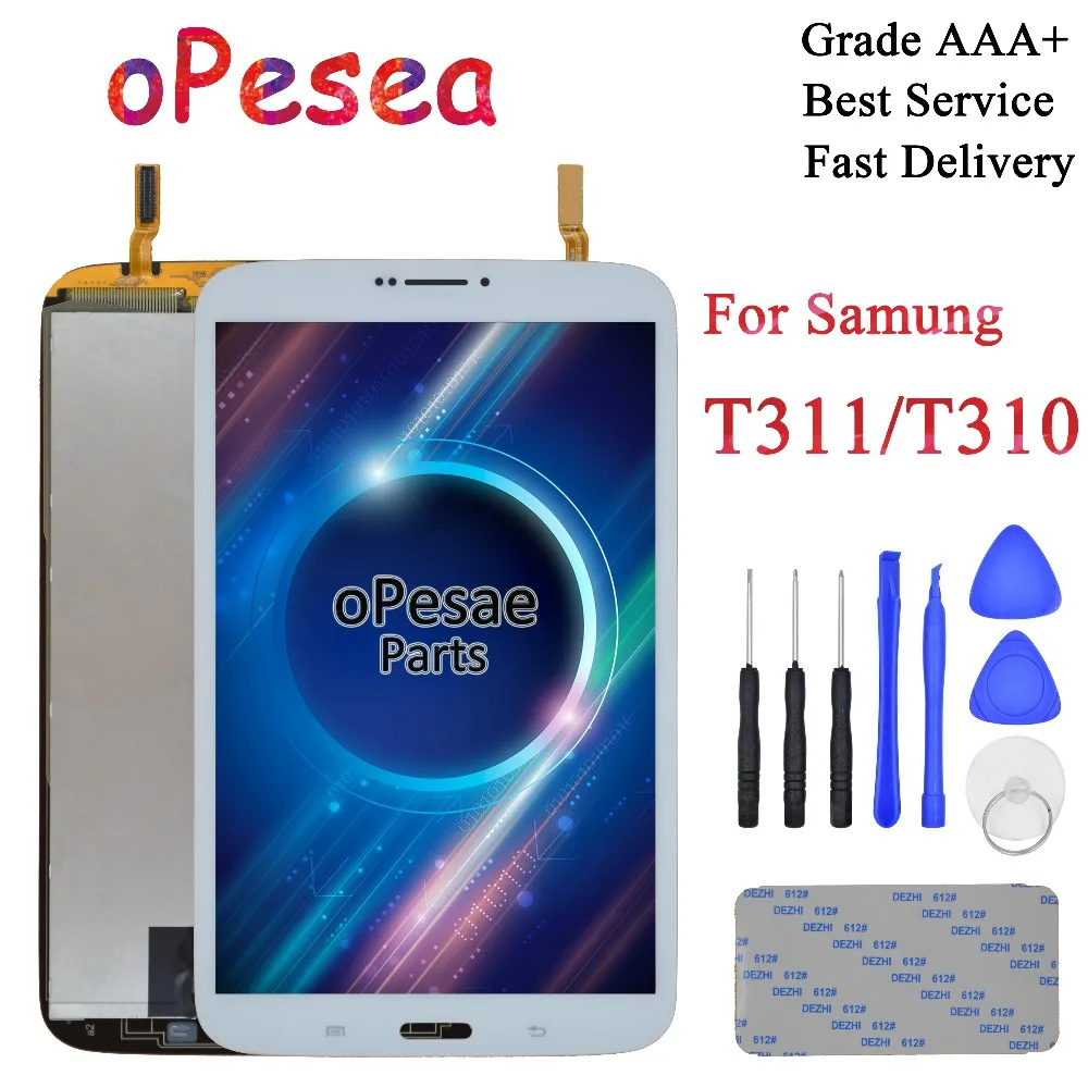 OPesea для Samsung Galaxy Tab3 8 0 T310 T311 SM сенсорный экран дигитайзер ЖК дисплей Панель Стекло