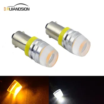 

2pcs 2W High quality 6V car led bulb White/Amber/Yellow/Warm white COB led Instrument Lights ba9s t4w bax9s h6w bay9s h21w lamp