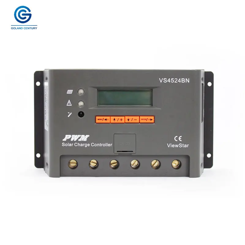 

VS4524BN 12Volt 24Volt Solar Charge Controller Circuit Diagram Price 45A PV Solar Tracker Controller For Solar Energy System