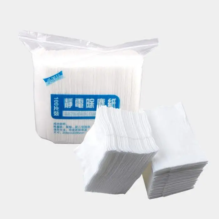 100 шт. одноразовые электростатические для удаления пыли бумага для швабры домашняя уборка кухни, ванной ткань P7Ding
