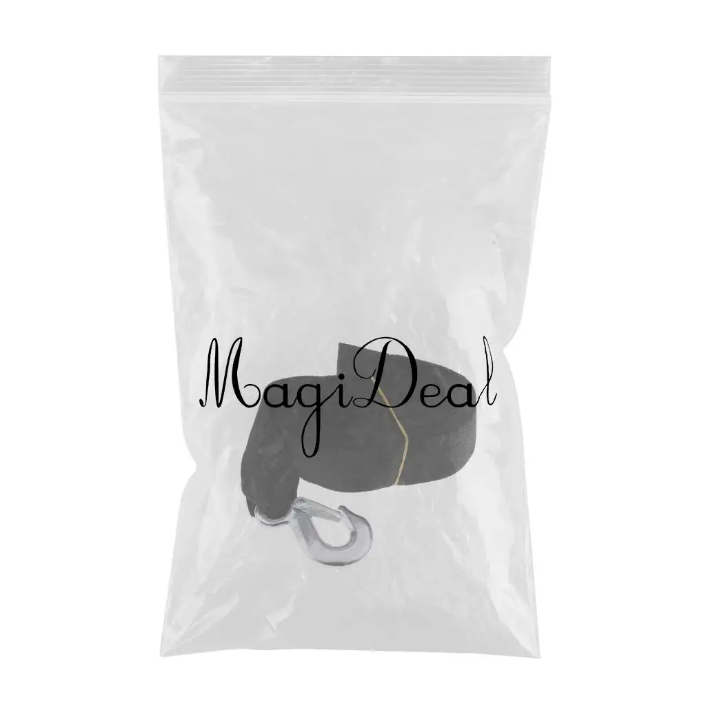MagiDeal Boat Winch Trailer Replacements Webbing Straps with Heavy Duty Hook 7.5m x 50mm Boat Winch Trailer Webbing