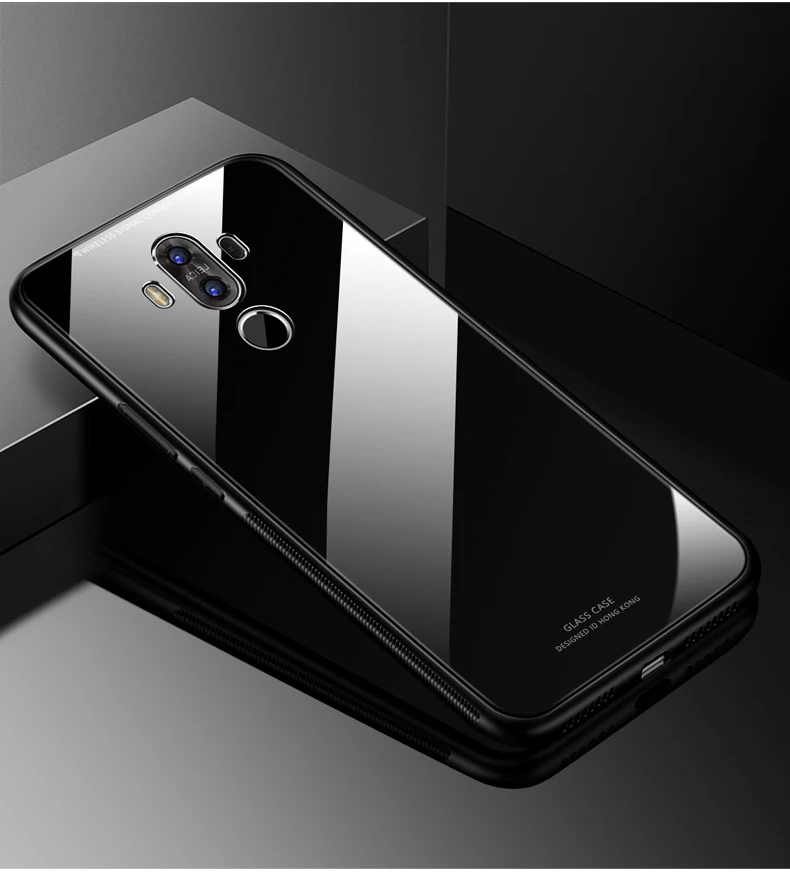 a TRISEOLY Роскошные Стекло зеркала Телефон чехол для Huawei mate 9 Мягкие TPU крышка 5," Защита силиконовый корпус телефона Fundas для Huawei Коврики 9 - Цвет: a