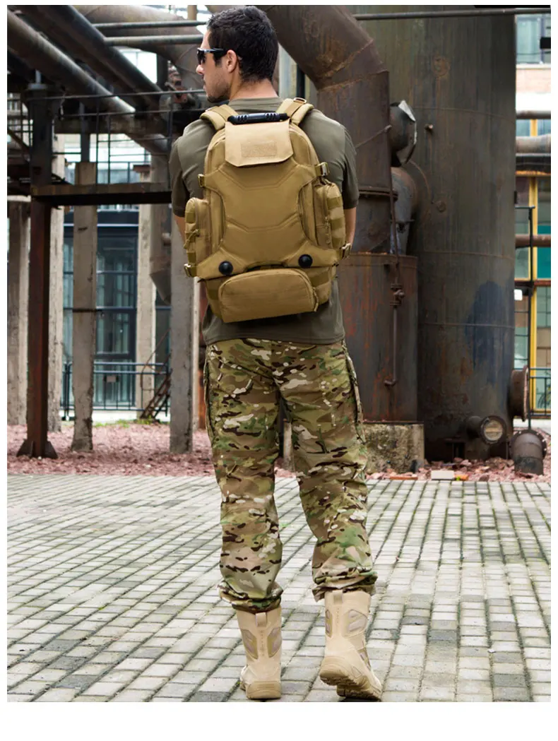 Versatile 3-in-1 Men's Tactical Rucksack for Climbing & Outdoor Activities15