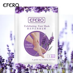 Efero 3 пары = шт. 6 шт. отшелушивающая маска для ног для крем для ног носки для педикюра удалить кожу гладкой лаванды экстракт ног пилинг маски