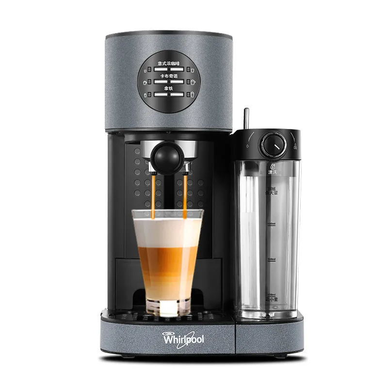 

1230W Italian Coffee Machine Fully Automatic Pump Pressure Milk Foam 15Bar Constant Temperature Cleaning