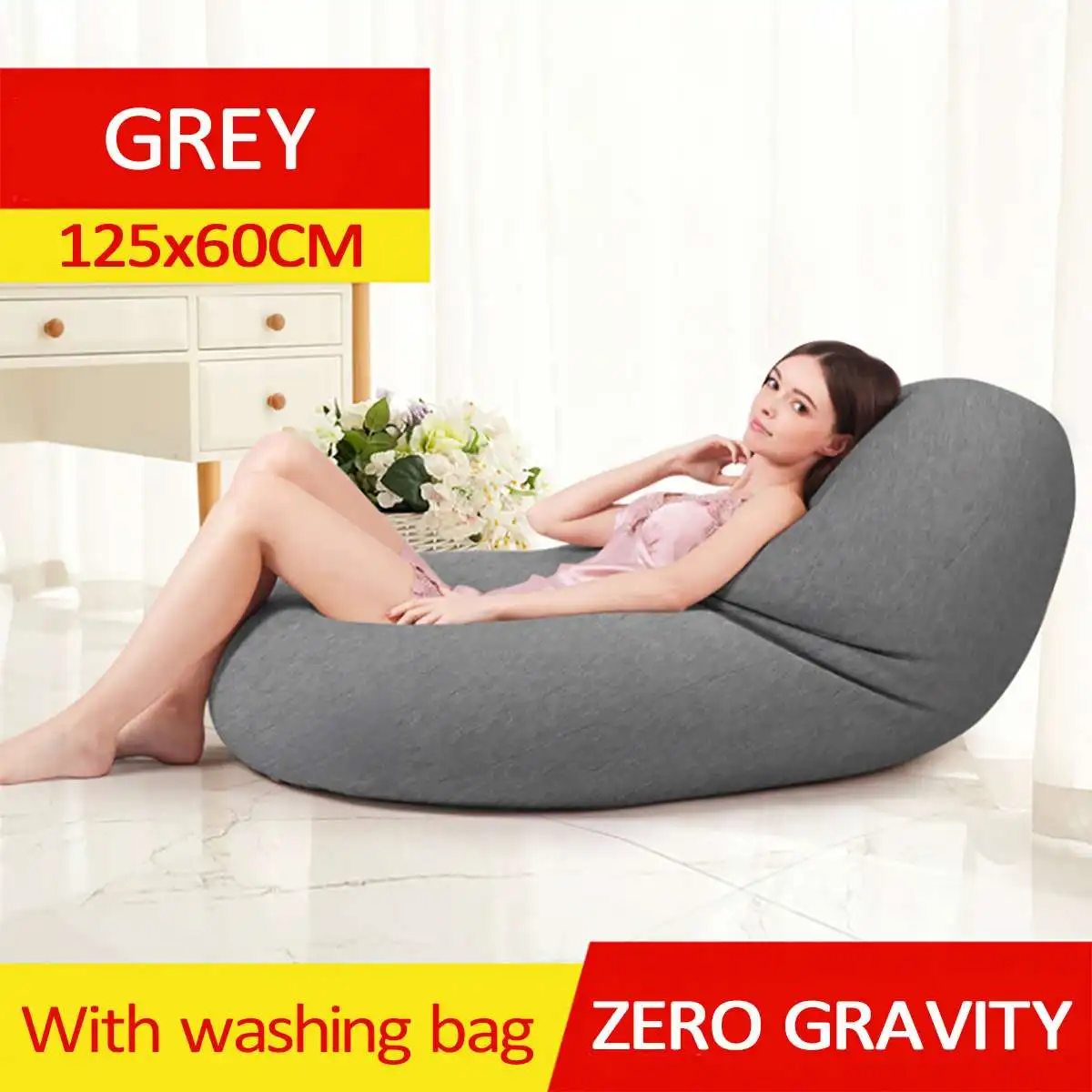 

Waterproof Lazy BeanBag Sofas Cover Chairs without Filler Linen Cloth Lounger Seat Bean Bag Pouf Puff Couch Tatami Living Room